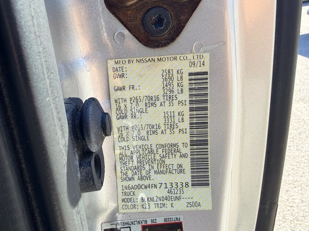 Used 2015 Silver Nissan SV image 11