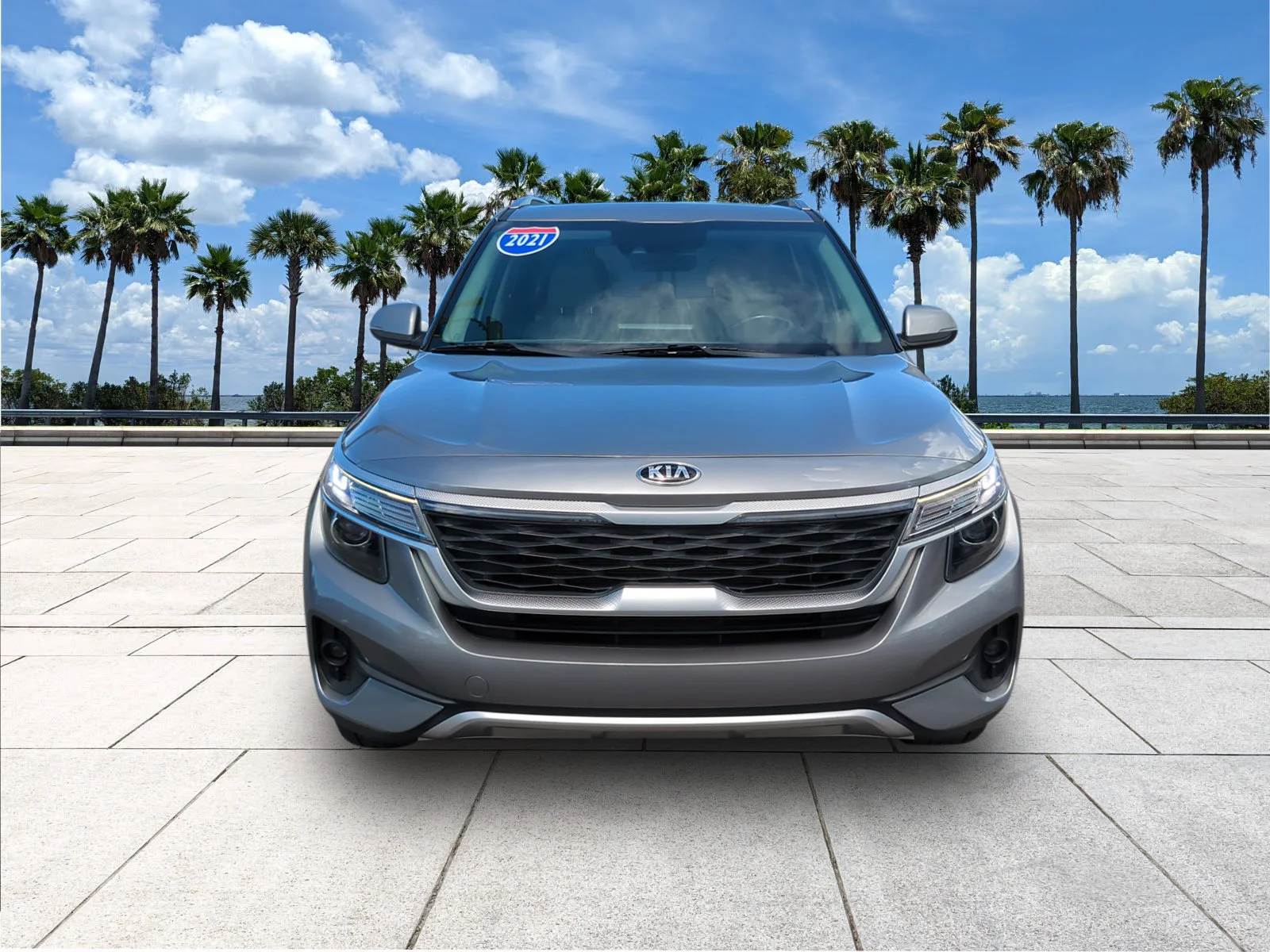 Certified Used 2021 Steel Gray Kia EX image 2