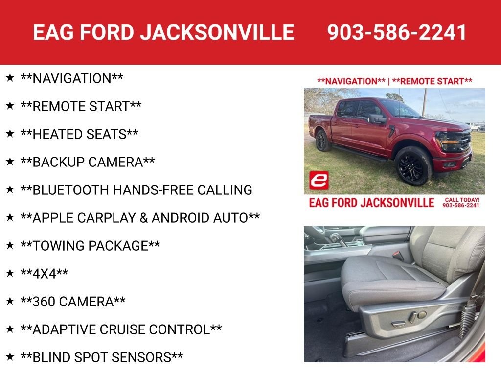 New 2026 Ruby Red Metallic Tinted Clearcoat Ford XLT image 4