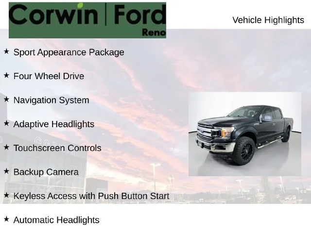 Used 2018 Shadow Black Ford XLT image 7