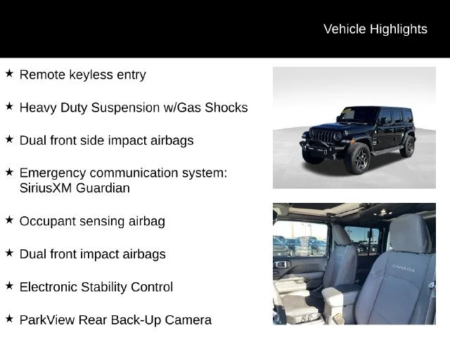 Used 2022 Black Jeep Sahara 4x4 image 15