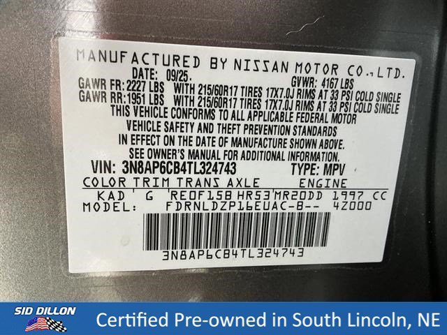 Used 2026 Gun Metallic Nissan SV image 15