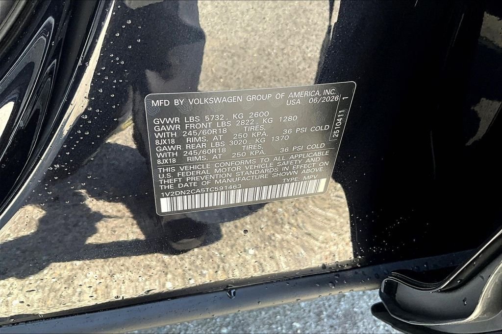 New 2026 Black Volkswagen 2.0T SE image 20