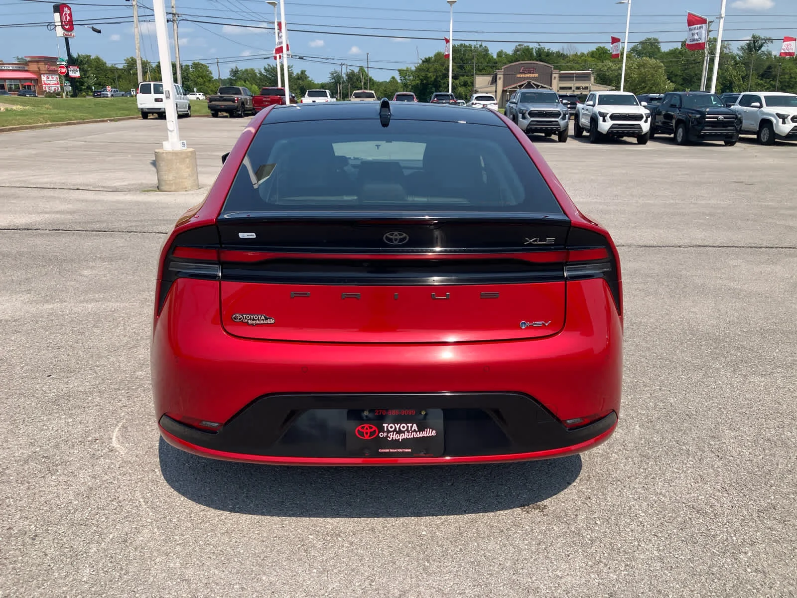 Certified Used 2024 Supersonic Red Toyota XLE image 8