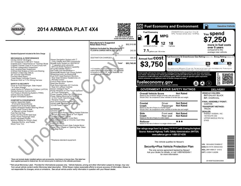 Used 2014 Black Nissan Platinum image 2