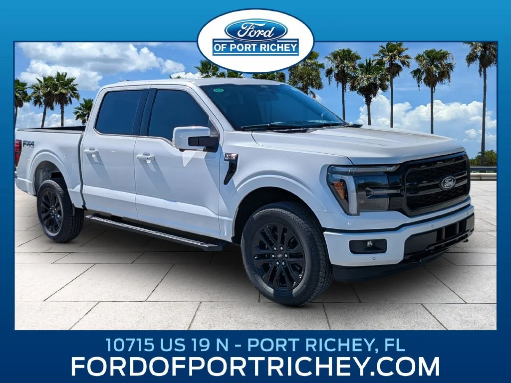 New 2026 Star White Metallic Tri-Coat Ford Lariat® image 1