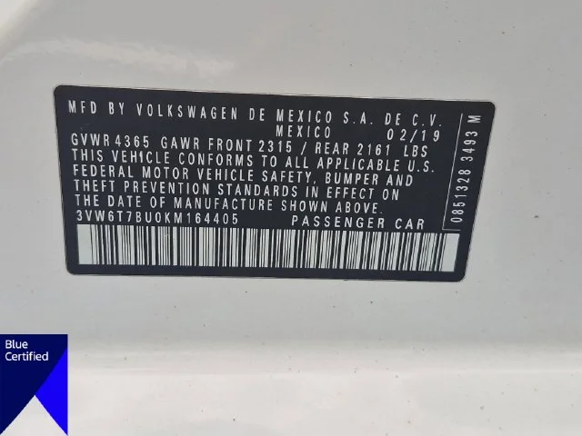 Used 2019 White Volkswagen 2.0T 35th Anniversary Edition image 37