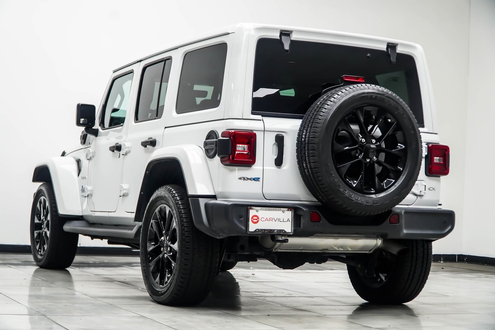 Used 2021 White Jeep Unlimited Sahara 4xe image 13