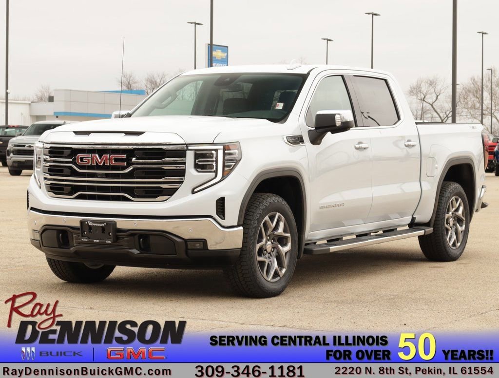 New 2026 Glacier White Tricoat GMC SLT image 3