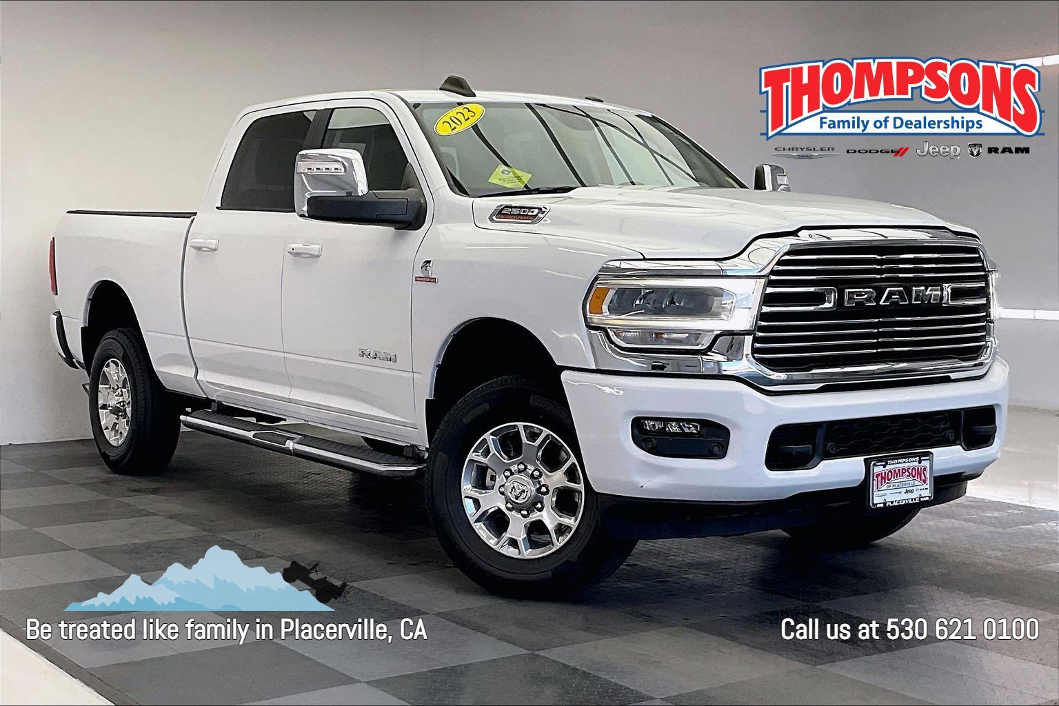 Used 2023 Bright White Clearcoat Ram Laramie image 1
