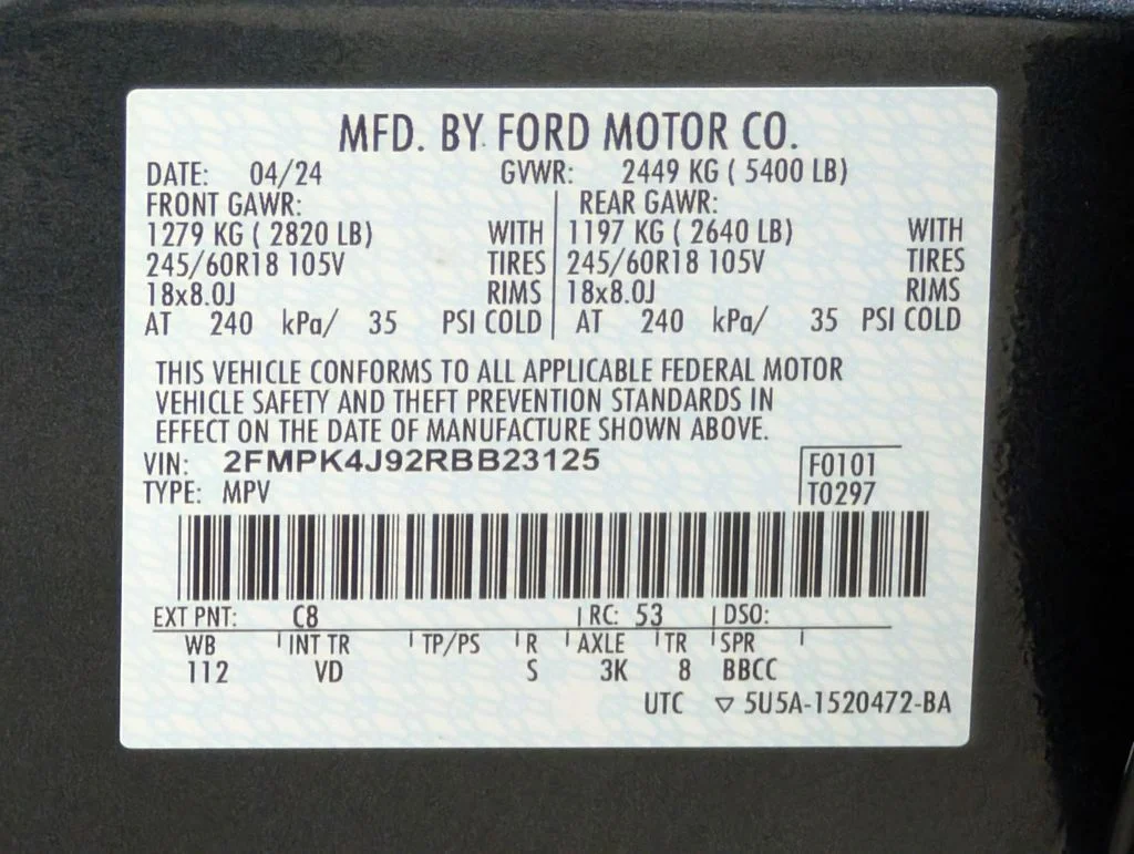 Certified Used 2024 Stone Blue Metallic Ford SEL image 24