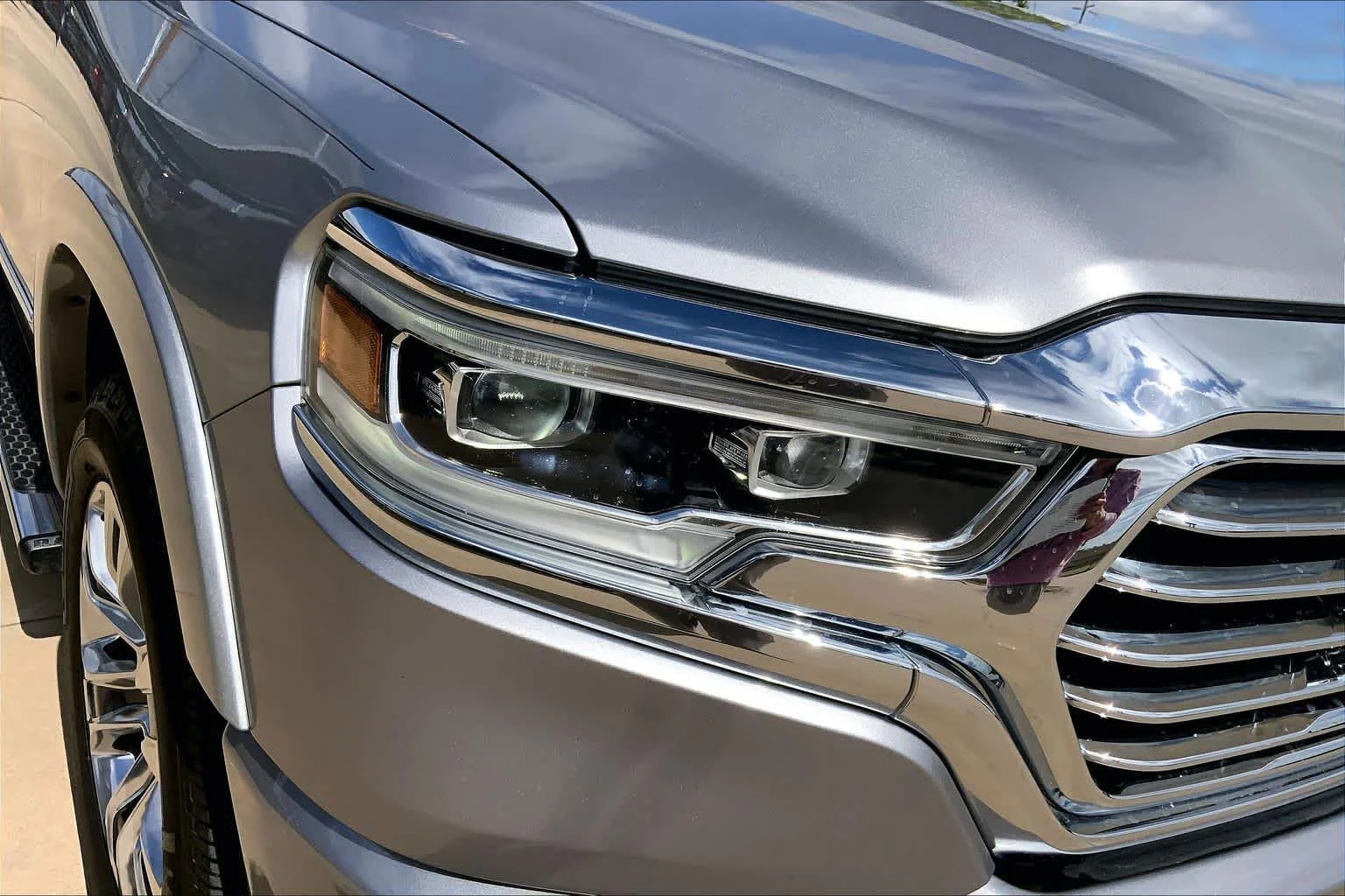 Used 2022 Billet Silver Metallic Clearcoat Ram Longhorn image 26