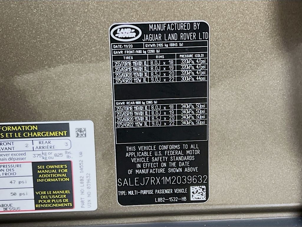 Used 2021 Gondwana Stone Metallic Land Rover S image 32