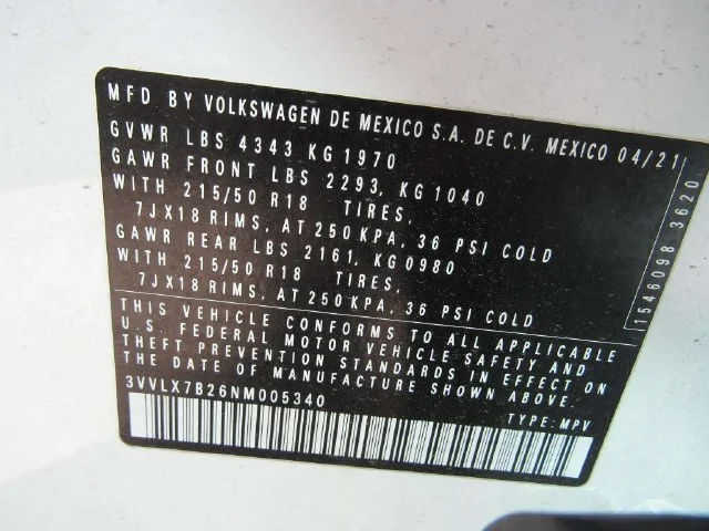 Used 2022 Pure White Volkswagen 1.5T SE image 6