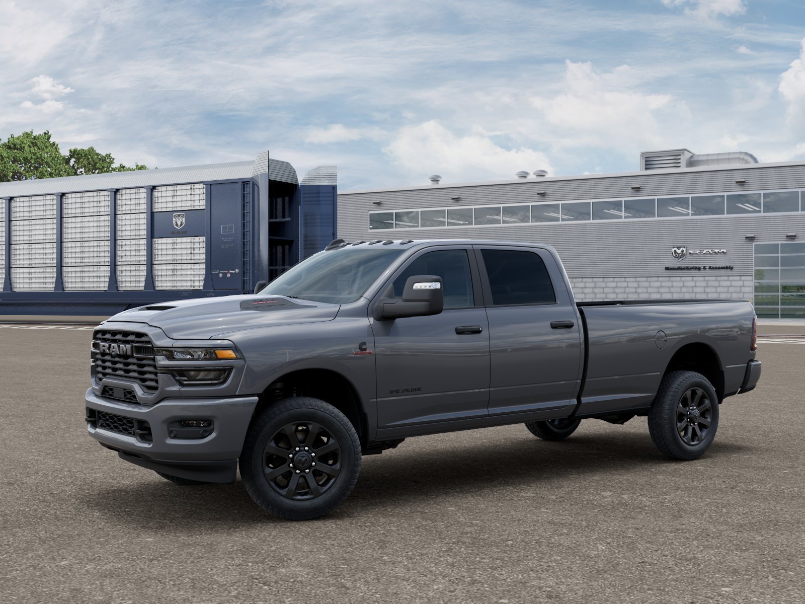 New 2027 Ceramic Gray Clear-Coat Exterior Paint RAM Big Horn image 2