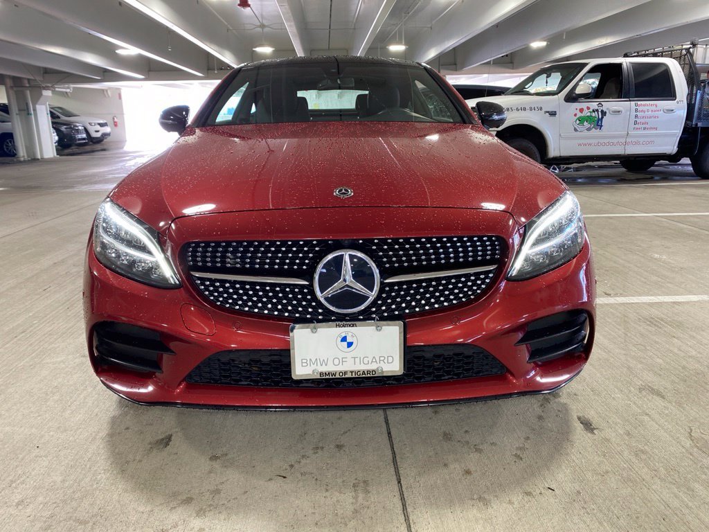 Used 2021 designo Cardinal Red Metallic Mercedes-Benz C 300 image 2