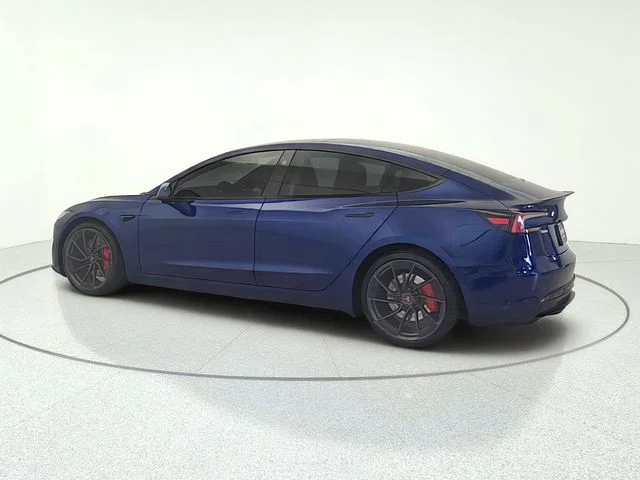 Used 2025 Deep Blue Metallic Tesla Performance image 3