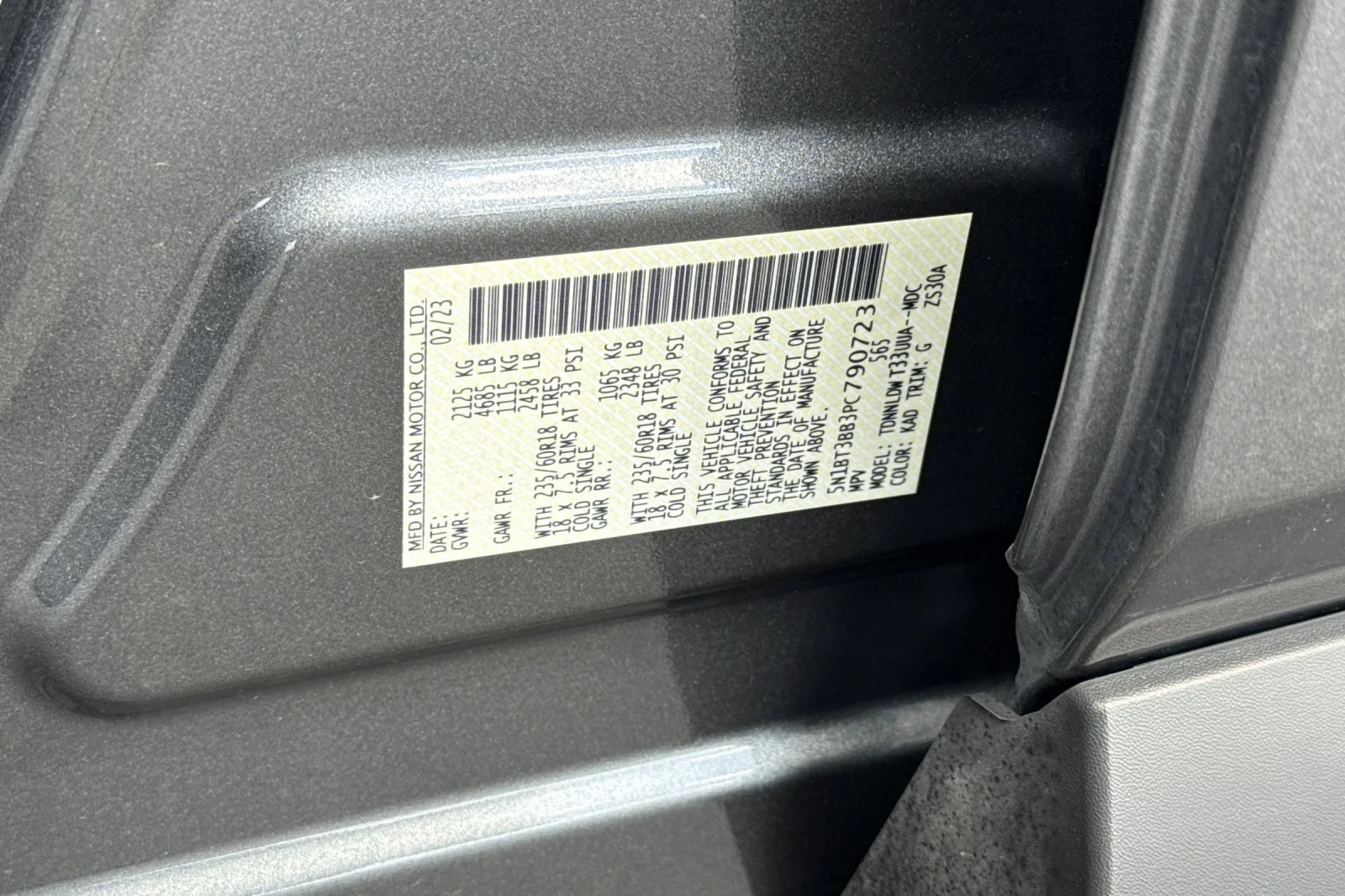 Used 2023 Gun Metallic Nissan SV image 29