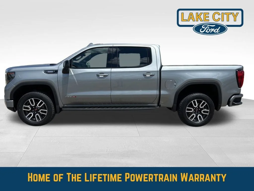 Used 2025 GMC Sierra 1500 AT4 with VIN 1GTUUEE8XSZ112269 for sale in Lake City, Minnesota