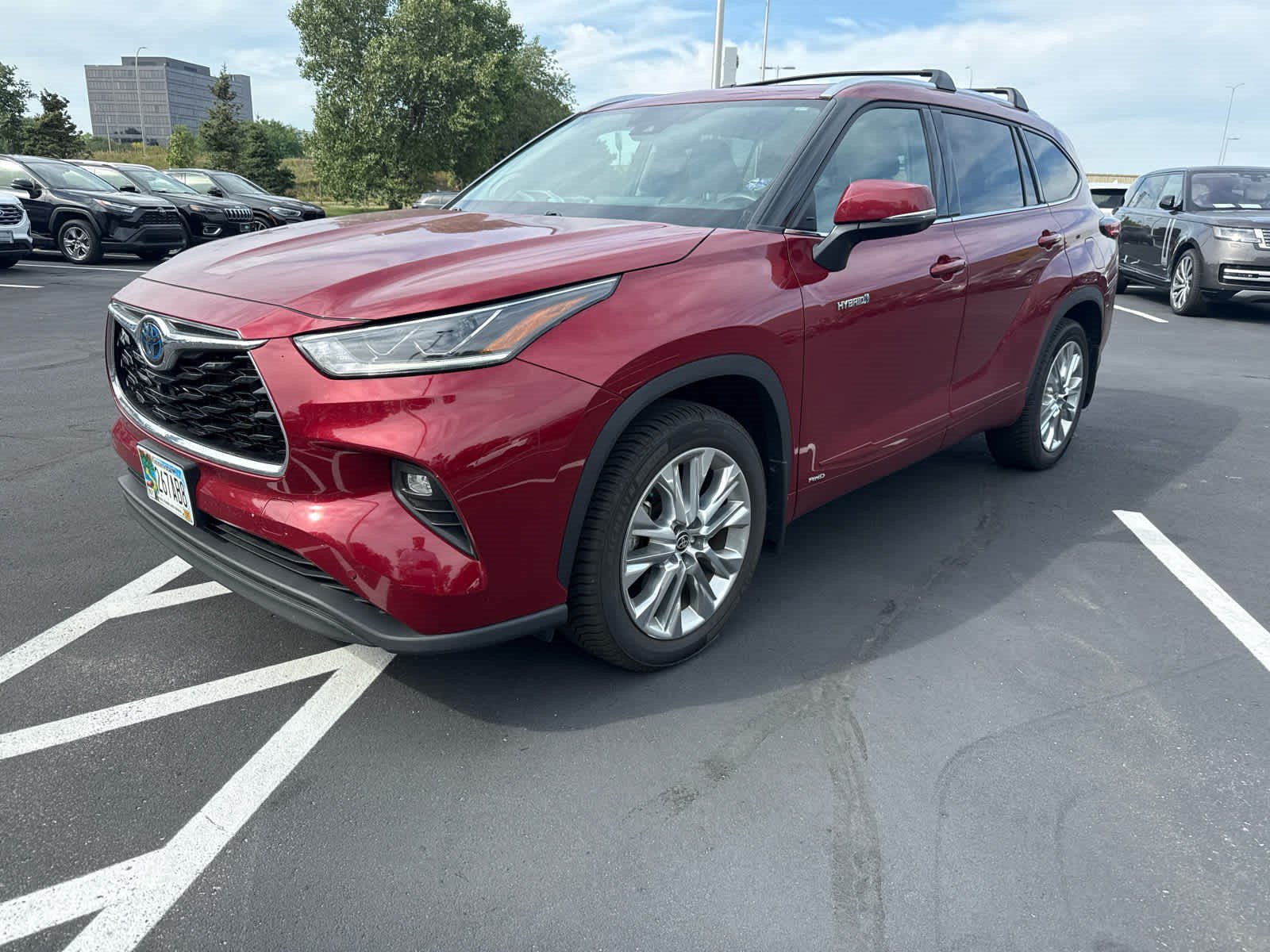 Used 2021 Ruby Flare Pearl Toyota Hybrid Limited image 1