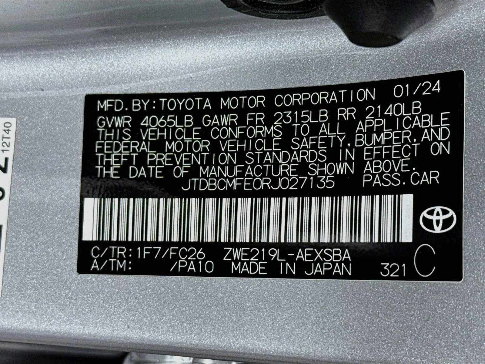 Used 2024 Silver Toyota SE image 30