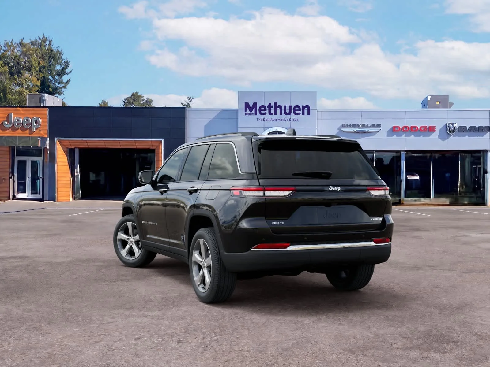 New 2026 Diamond Black Crystal Pearlcoat Jeep Limited image 3