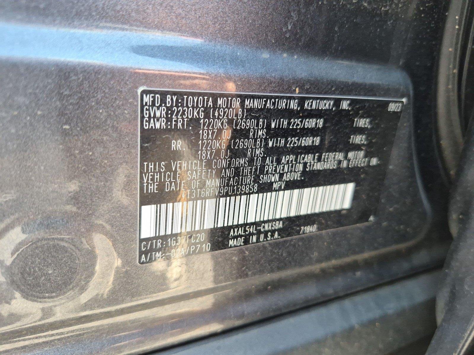Used 2023 Magnetic Gray Metallic Toyota Hybrid SE image 39