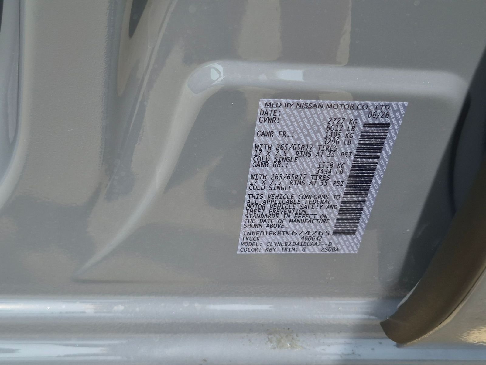 New 2026 Boulder Gray Pearl Nissan Crew Cab SV image 19