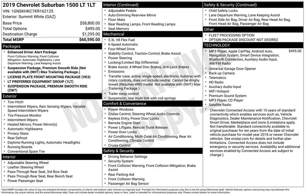 Used 2019 White Chevrolet LT image 2