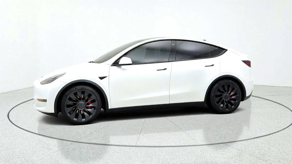Used 2023 Pearl White Multi-Coat Tesla Performance AWD image 8