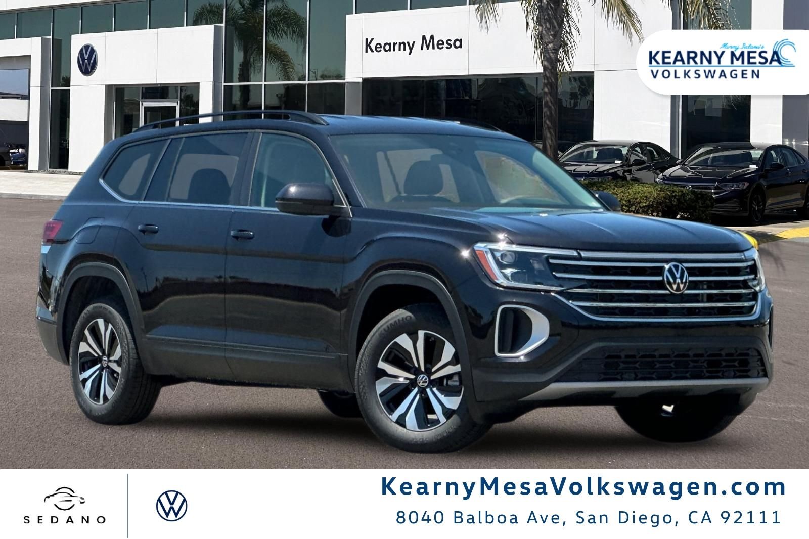 New 2026 Deep Black Pearl Volkswagen SE image 1