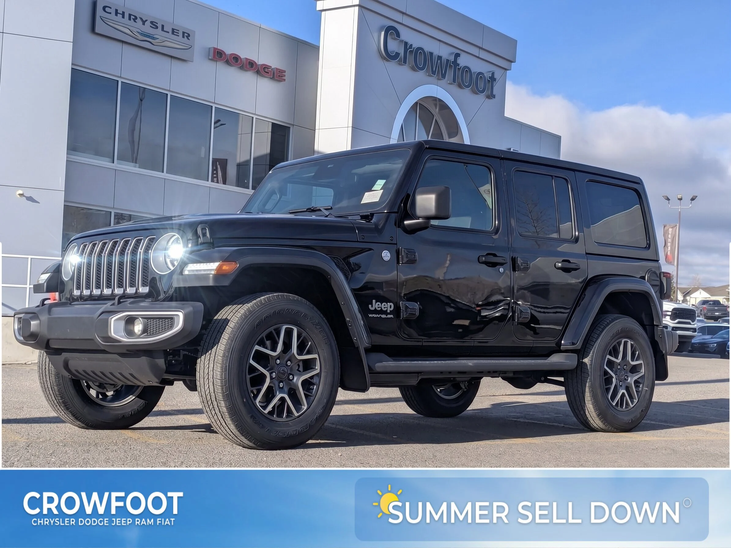 New 2026 Black Jeep Sahara - - McKinley Leather Seats - Body?Colour Hardtop - Side Steps - 3.6L Pentastar V6 & More image 1