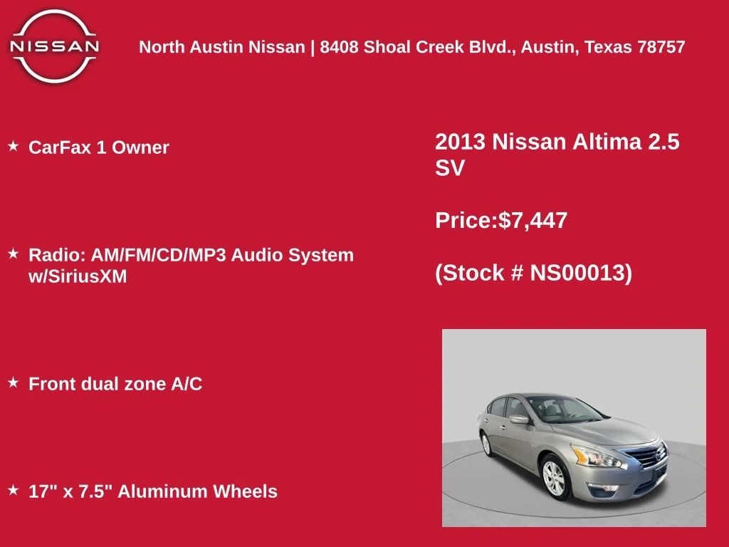 Used 2013 Beige Nissan 2.5 SV image 11