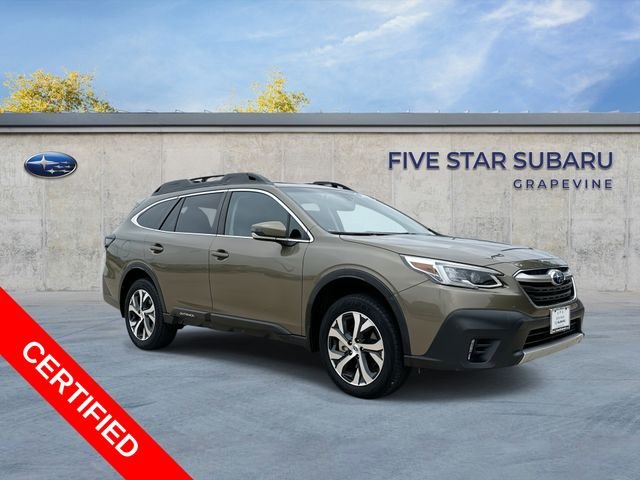 Certified Used 2021 Green Subaru Limited image 1