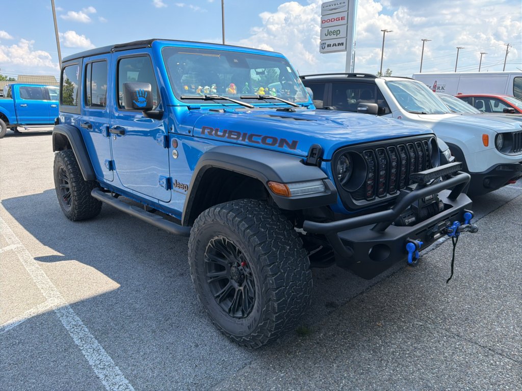 Used 2024 Hydro Blue Pearlcoat Jeep Rubicon image 2
