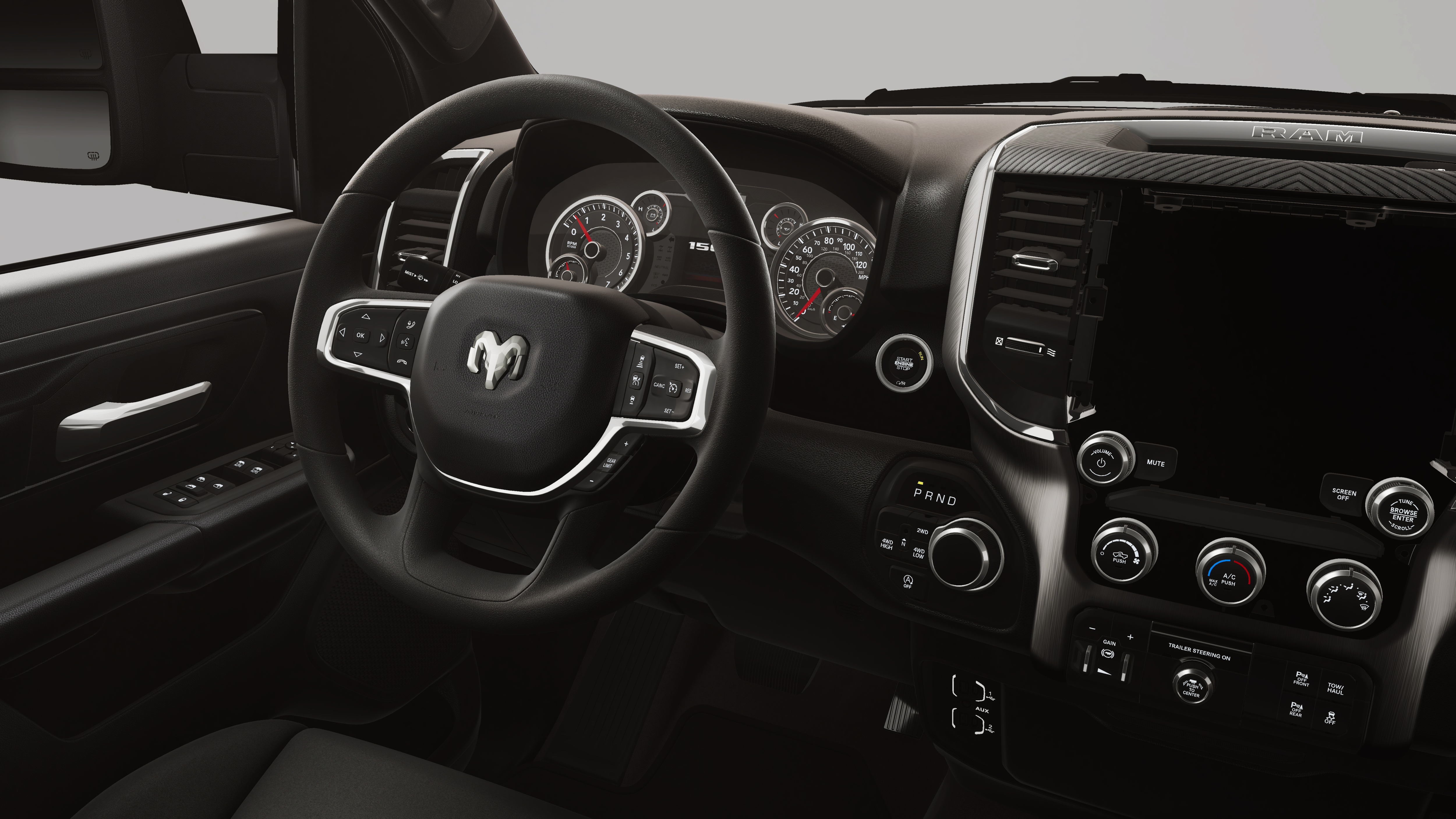New 2026 Diamond Black Crystal Pearl-Coat Exterior Paint RAM  image 35