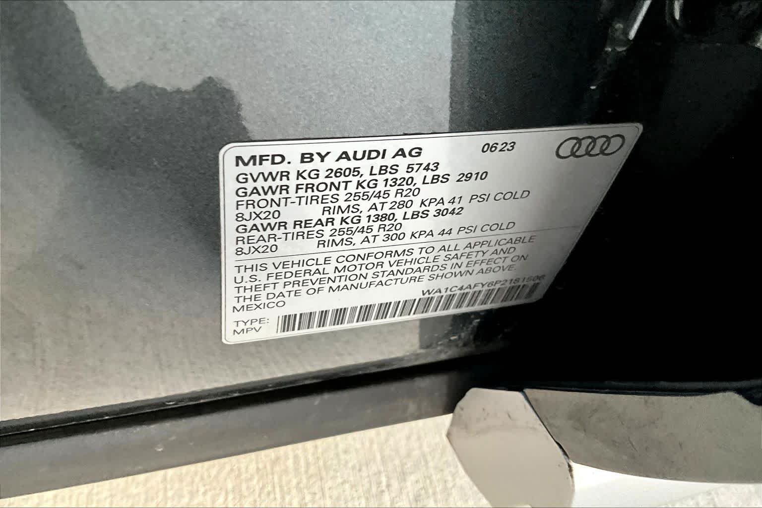 Used 2023 Daytona Gray Pearl Effect Audi Prestige image 32