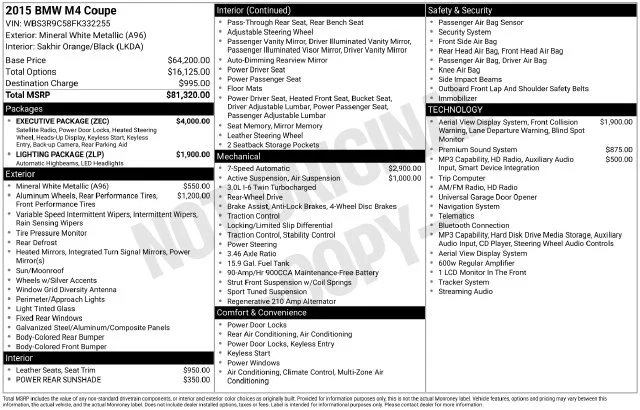 Used 2015 White BMW Base image 8