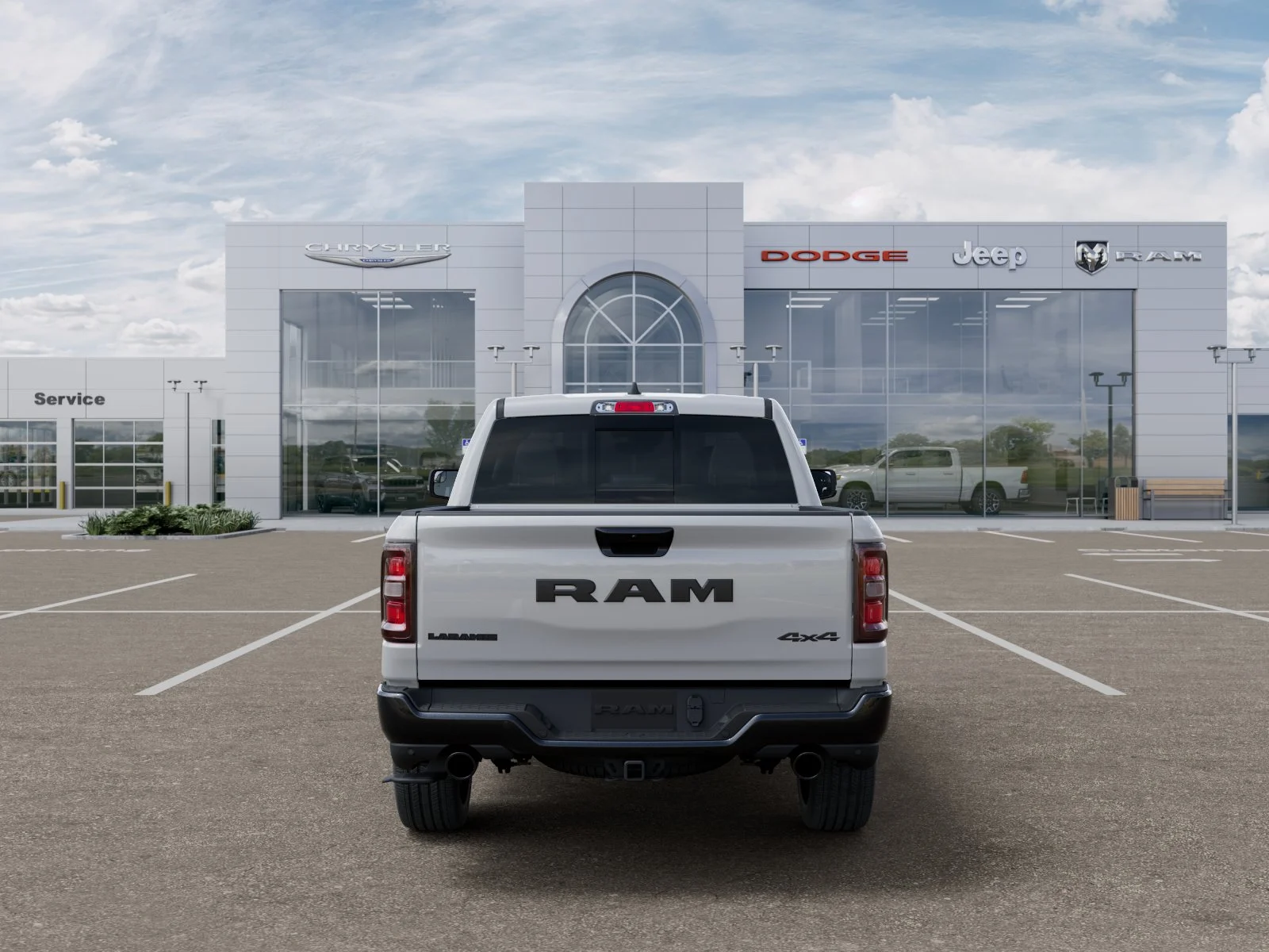 New 2026 Bright White Clear-Coat Exterior Paint RAM Laramie image 40