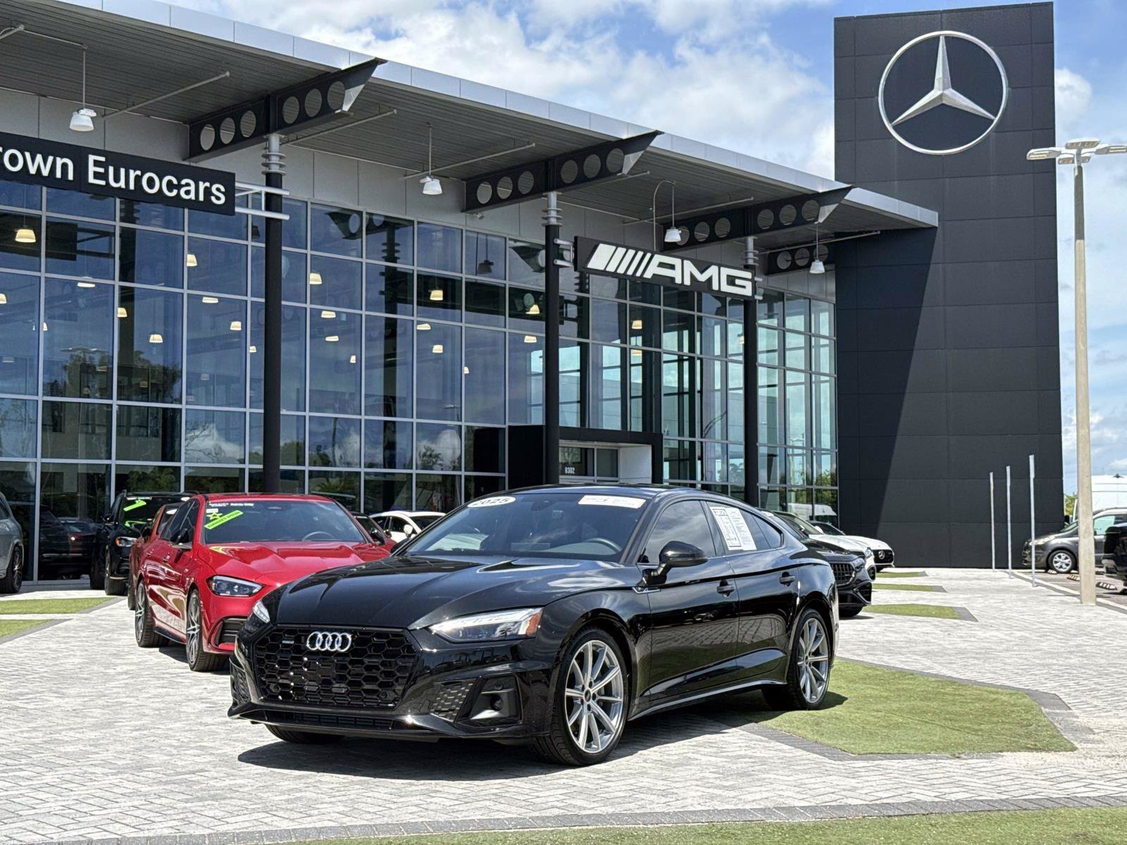 Black Metallic 2025 Audi A5 Sportback Sedan All-Wheel Drive 