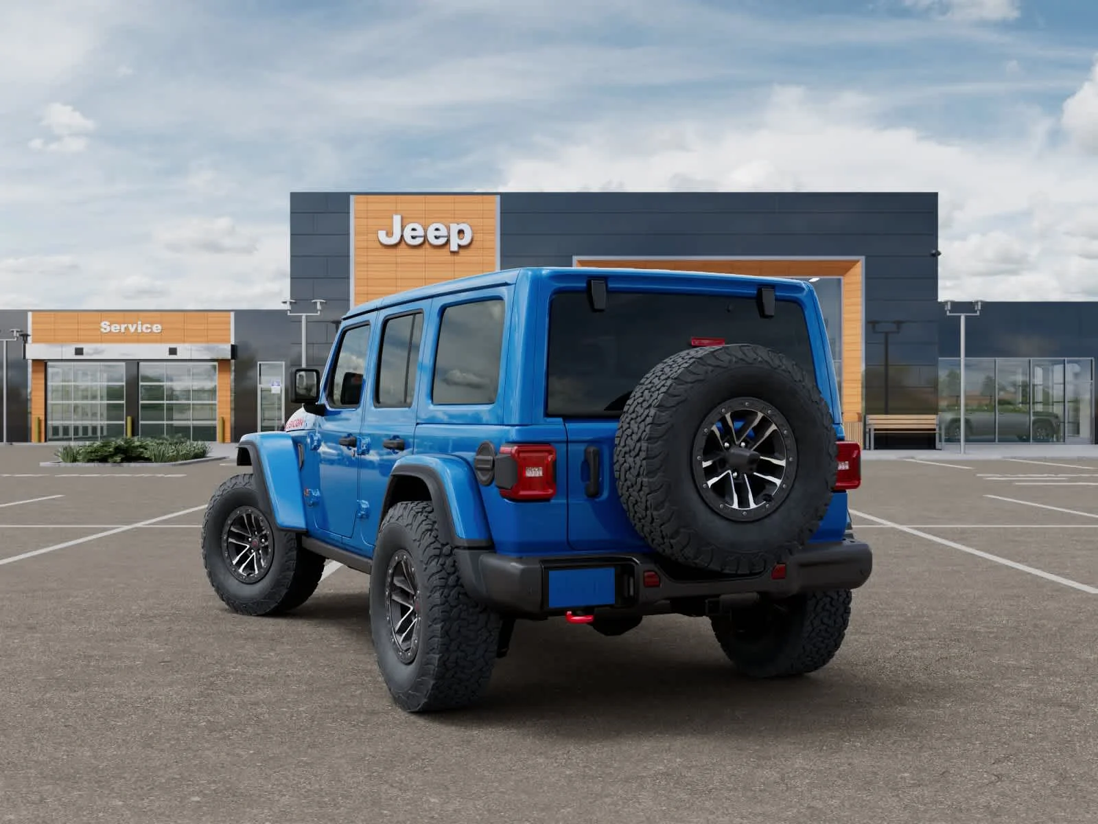 New 2027 Hydro Blue Pearlcoat Jeep Rubicon X image 3