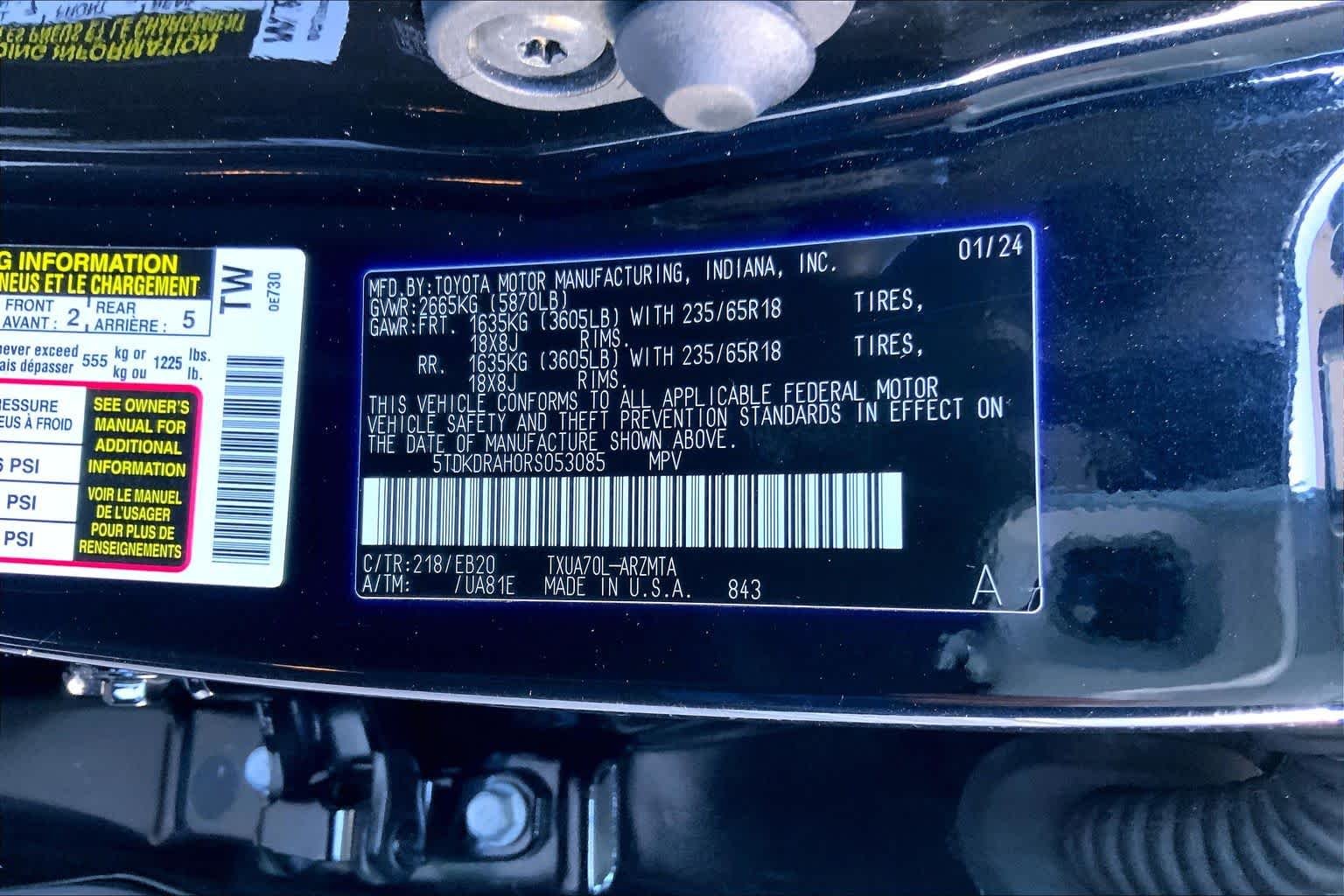 2024 Toyota Highlander LE - Photo 54
