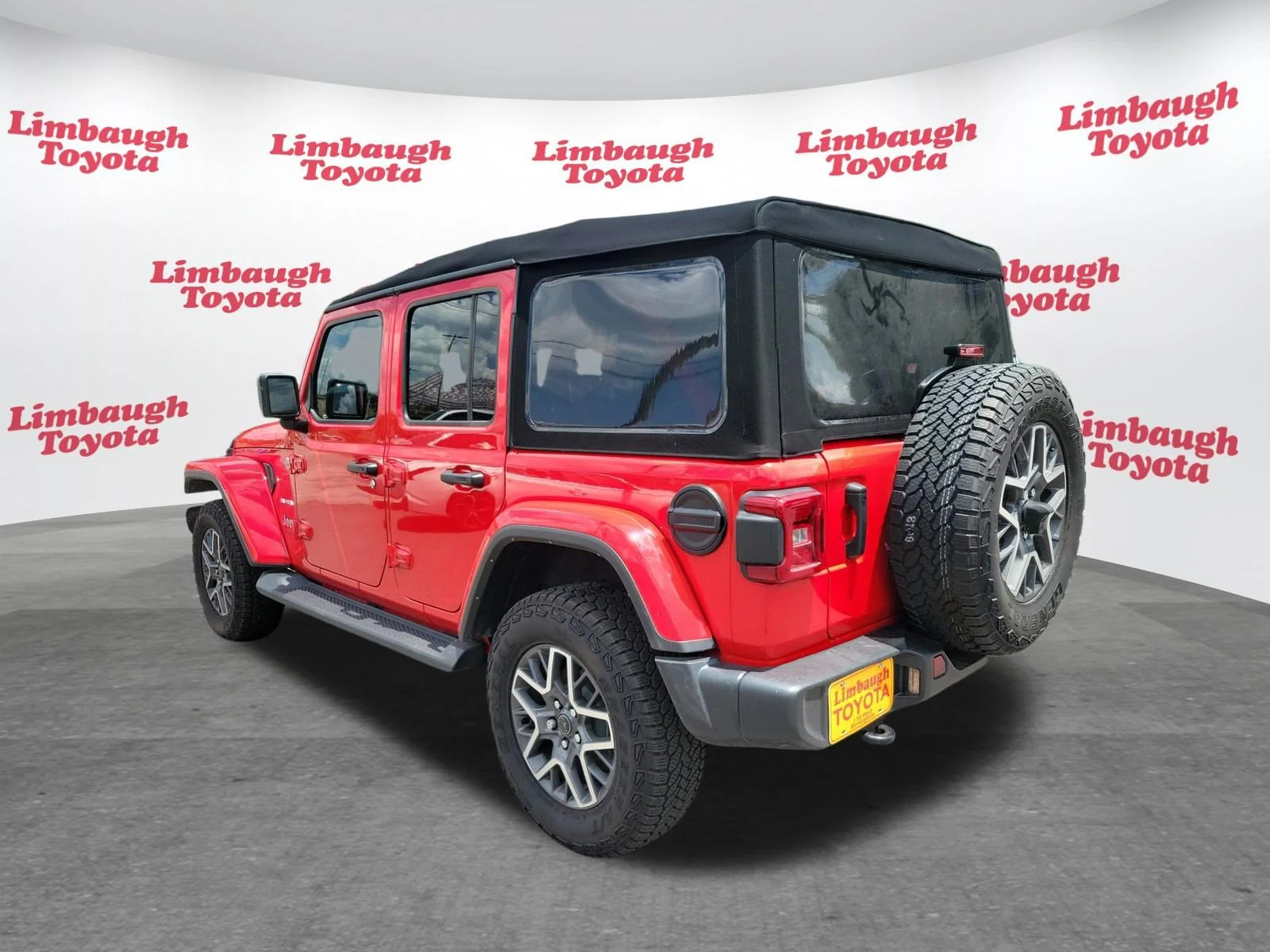 Used 2024 Firecracker Red Clearcoat Jeep Sahara image 25