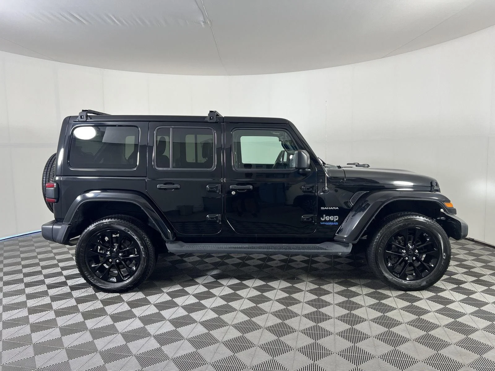 Used 2021 Black Clearcoat Jeep Unlimited Sahara 4xe image 30