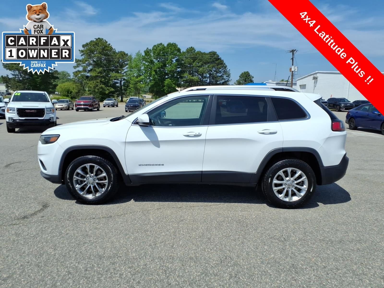 Used 2019 Jeep Cherokee Latitude Plus with VIN 1C4PJMLB7KD355713 for sale in Rocky Mount, NC