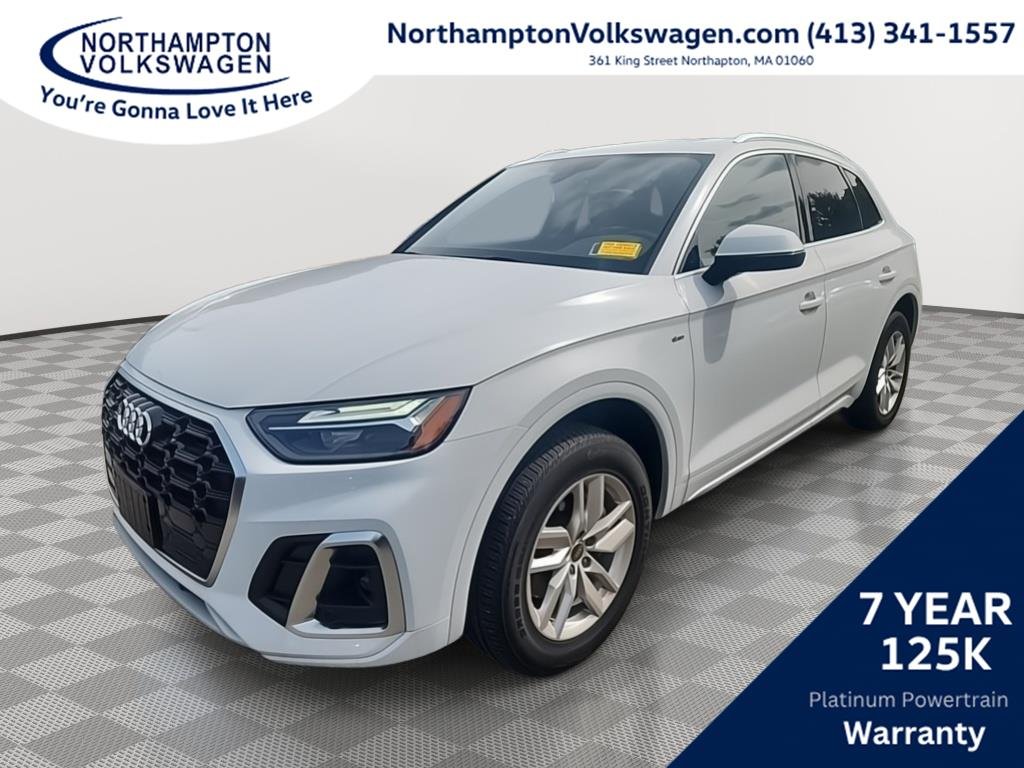 Used 2023 Glacier White Metallic Audi 2.0T quattro Premium S line image 1