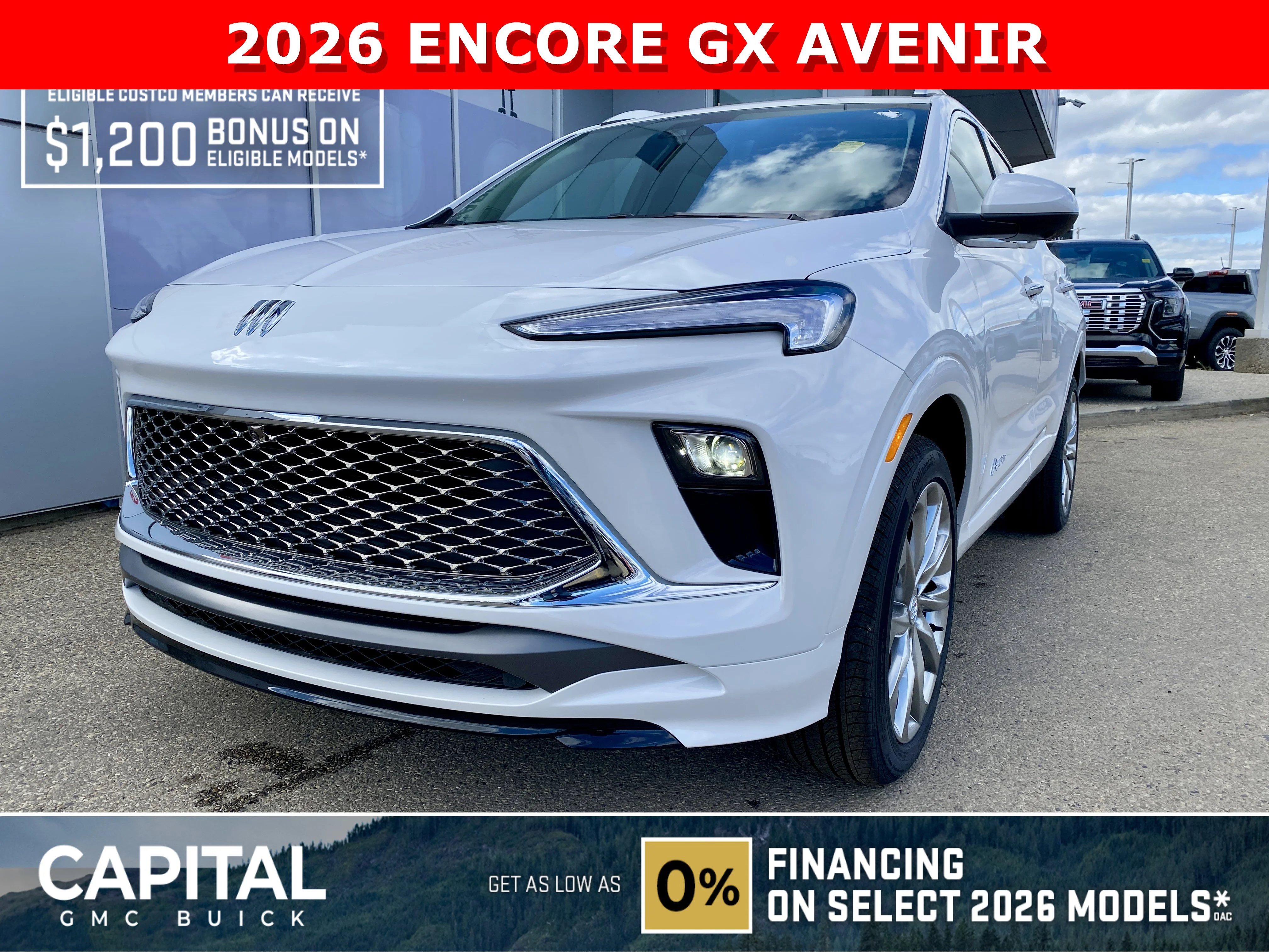 New 2026 WHITE FROST TRICOAT Buick Avenir image 1