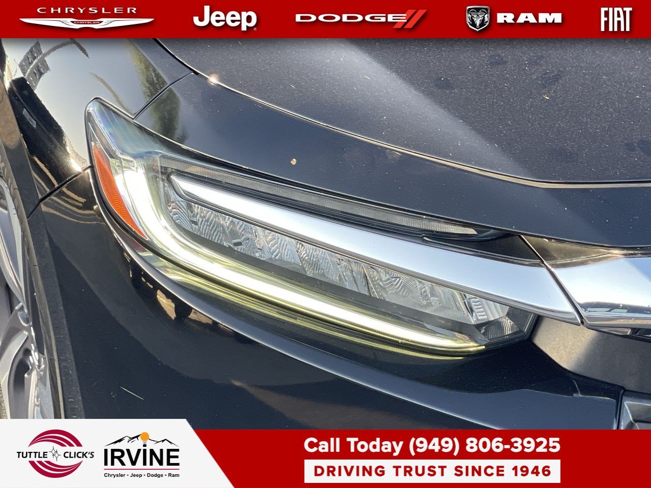 Used 2019 Crystal Black Pearl Honda EX image 7