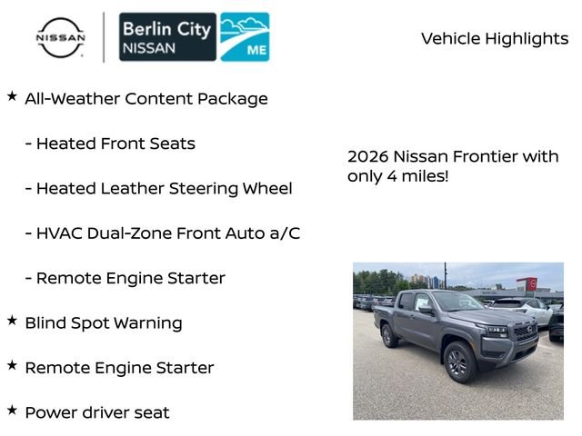 New 2026 Gun Metallic Nissan Crew Cab SV image 7