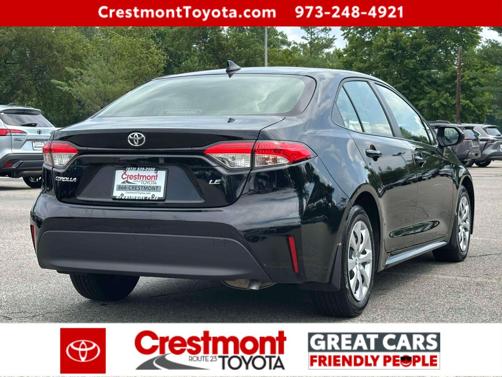 Certified Used 2023 Midnight Black Metallic Toyota LE image 3
